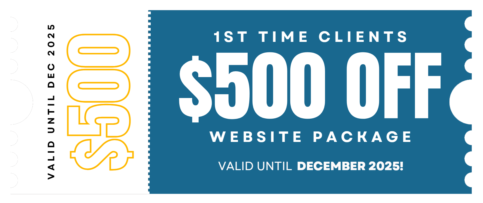 $500 OFF! | St. Augustine Web Design High-End Web Development & Design